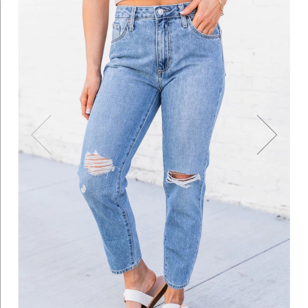 NWOT Pink Lily size 27 straight leg jeans